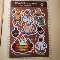 Bohemian Grove Sticker Sheet (by Mokopuni)