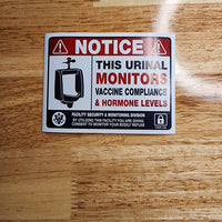 Paranoid Potty Prank Sticker Pack (5 stickers)
