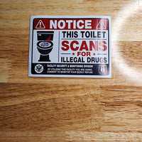 Paranoid Potty Prank Sticker Pack (5 stickers)
