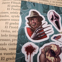 Conspiracy Occult Sticker Sheet Conspiracy Cinema Bigfoot Full Metal Jacket Jason Freddy
