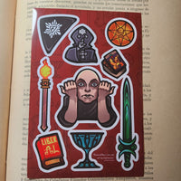 Conspiracy Occult Sticker Sheet Secret Society Aleister Crowley Liber Al Pose Secret Ritual