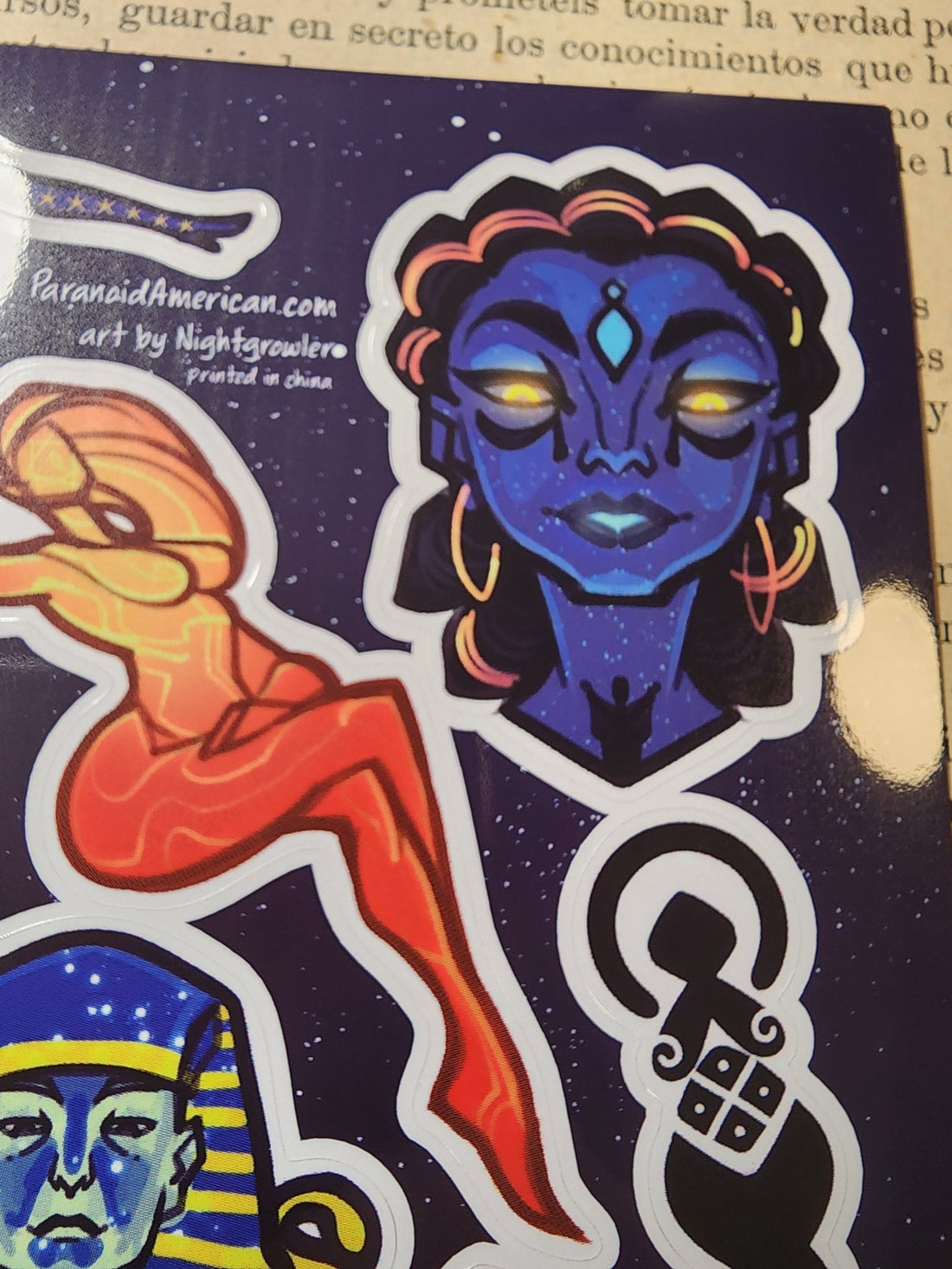 Conspiracy Occult Sticker Sheet Secret Society Aleister Crowley Moonchild Nightgrowler