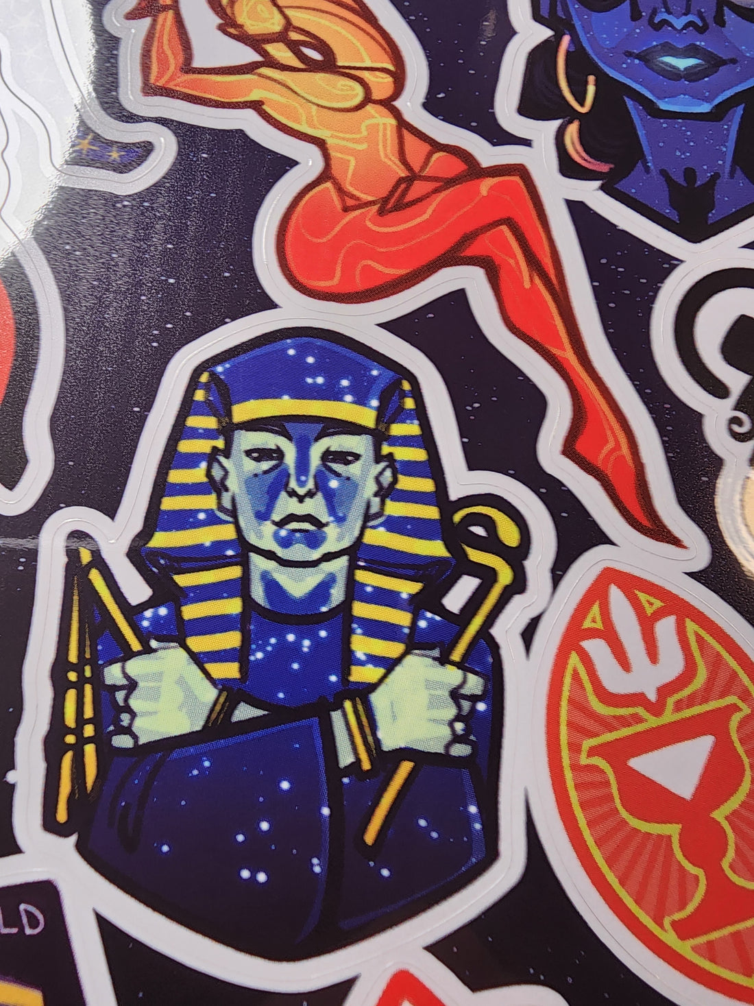 Conspiracy Occult Sticker Sheet Secret Society Aleister Crowley Moonchild Nightgrowler Egypt