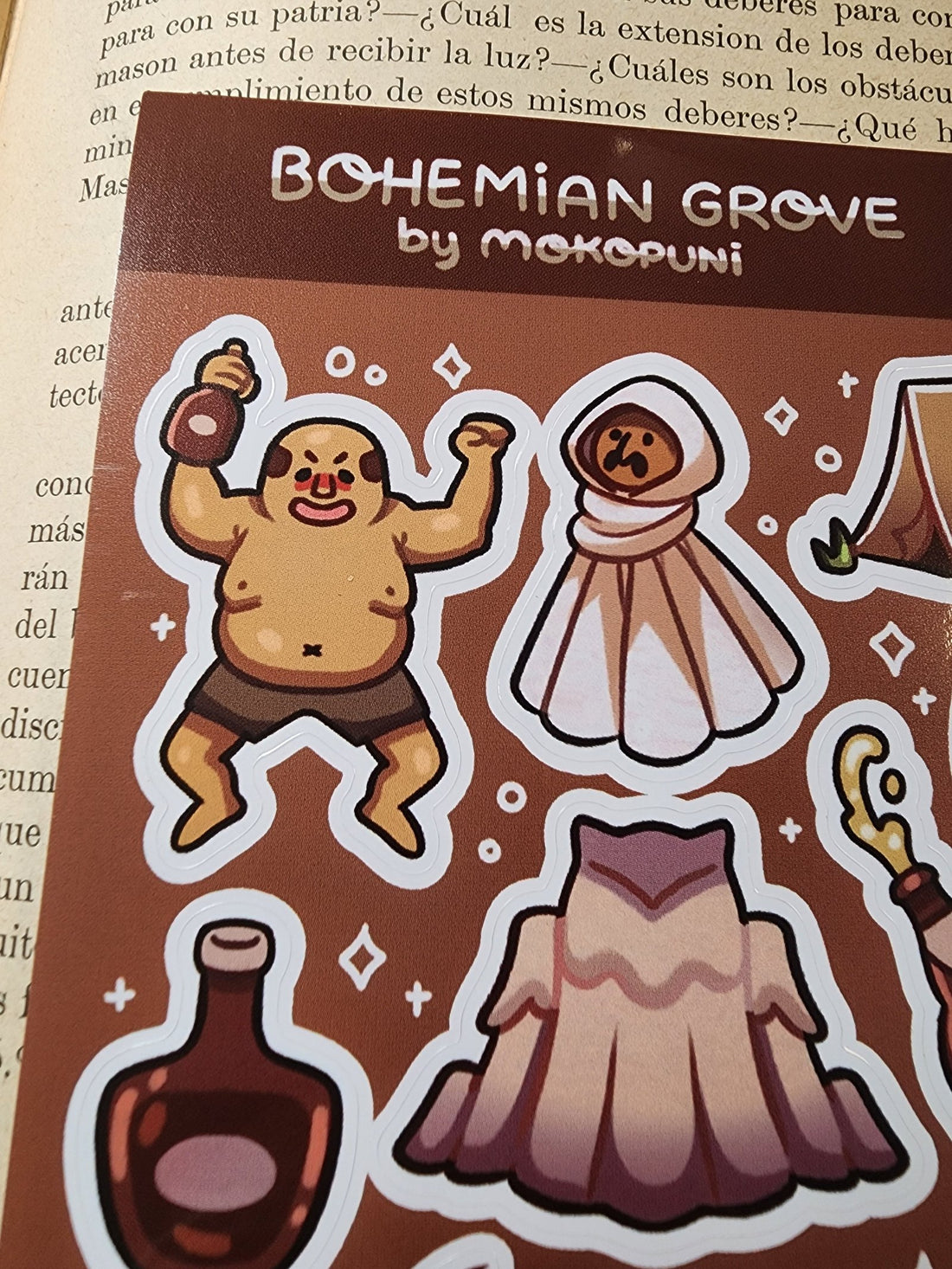 Conspiracy Occult Sticker Sheet Secret Society Bohemian Grove Cremation of Care Owl Moloch