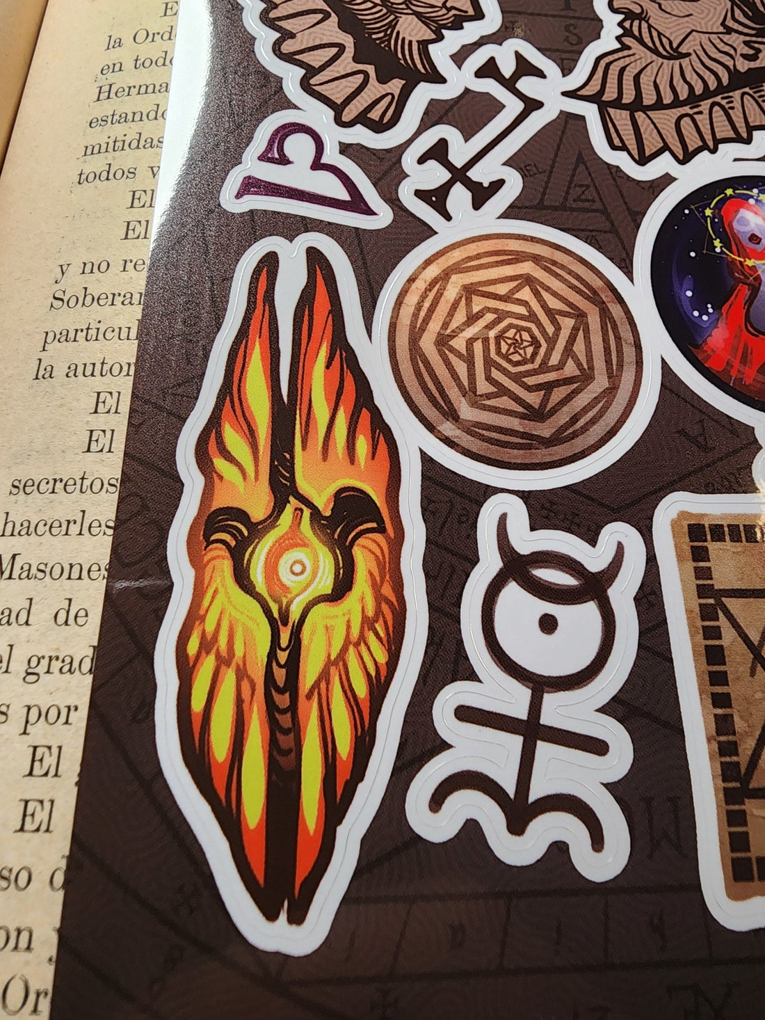 Conspiracy Occult Sticker Sheet Secret Society John Dee Edward Kelley