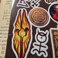 Conspiracy Occult Sticker Sheet Secret Society John Dee Edward Kelley