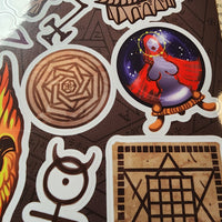 Conspiracy Occult Sticker Sheet Secret Society John Dee Edward Kelley Magic