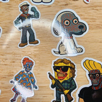 Cartoon Cabal They Live Sticker Pack (20 Stickers) - Paranoid American