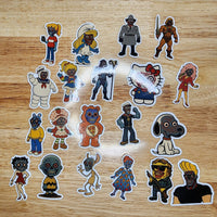Cartoon Cabal They Live Sticker Pack (20 Stickers) - Paranoid American