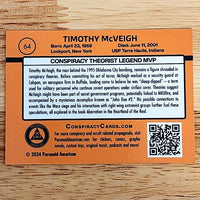 Conspiracy Trading Cards: Conspiracy Cards Pack (5 cards + 1 sticker) - Paranoid American
