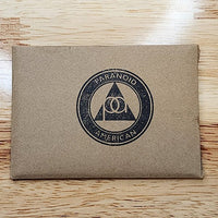Conspiracy Trading Cards: Conspiracy Cards Pack (5 cards + 1 sticker) - Paranoid American