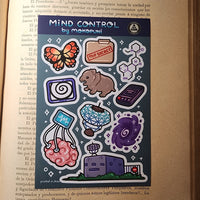 Montauk Mind Control Sticker Sheet (by Mokopuni) - Paranoid American