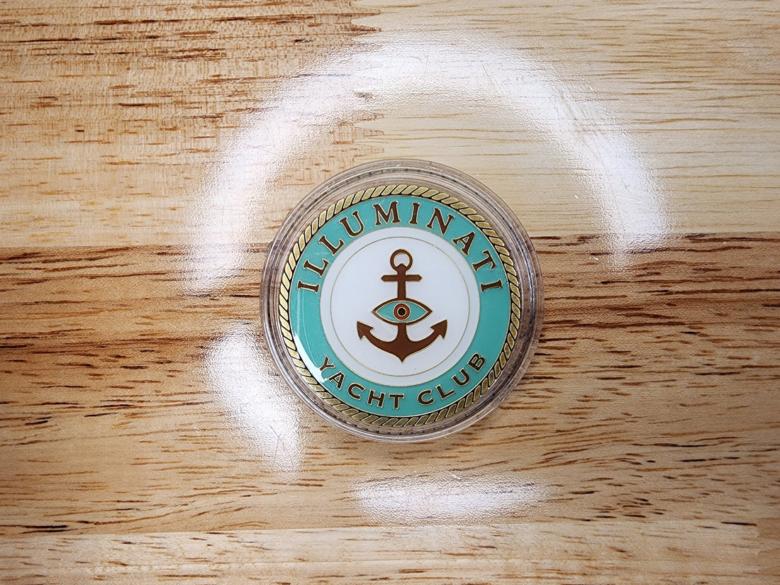 Illuminati Yacht Club Challenge Coin (Limited Edition Gold Enamel)