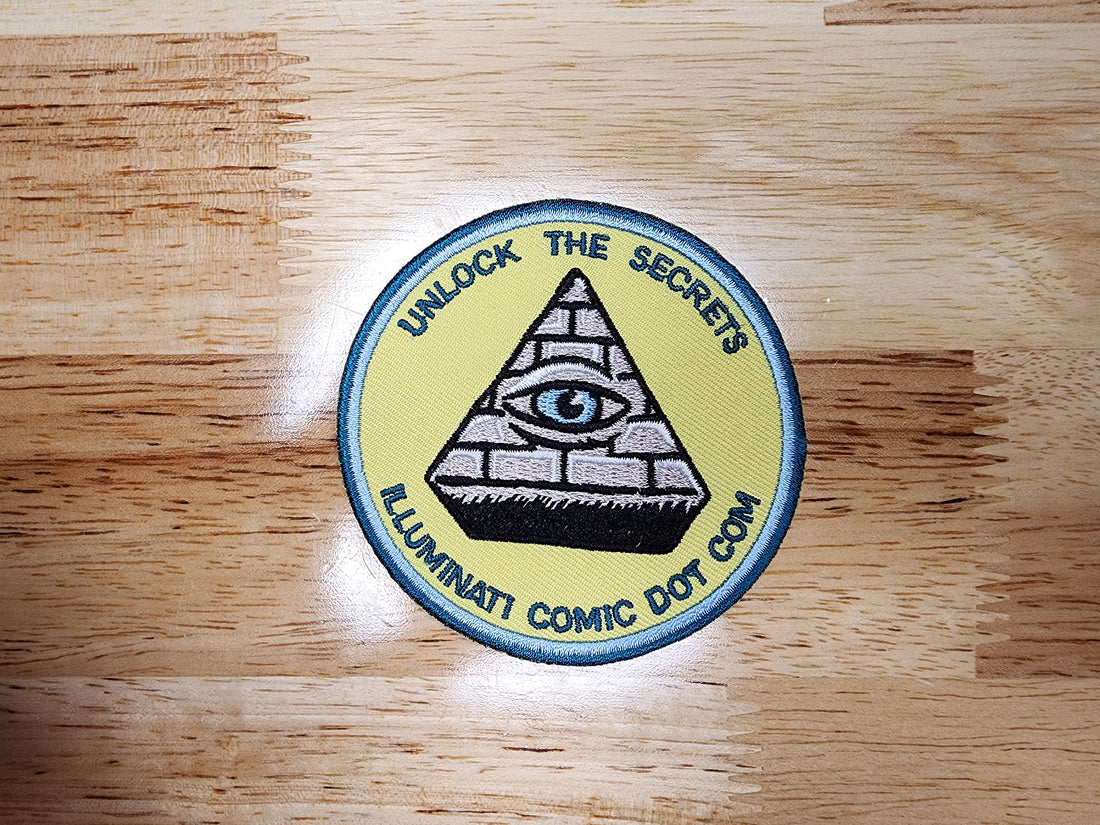 Illuminati Embroidered Patch (All-Seeing Eye Pyramid Design)