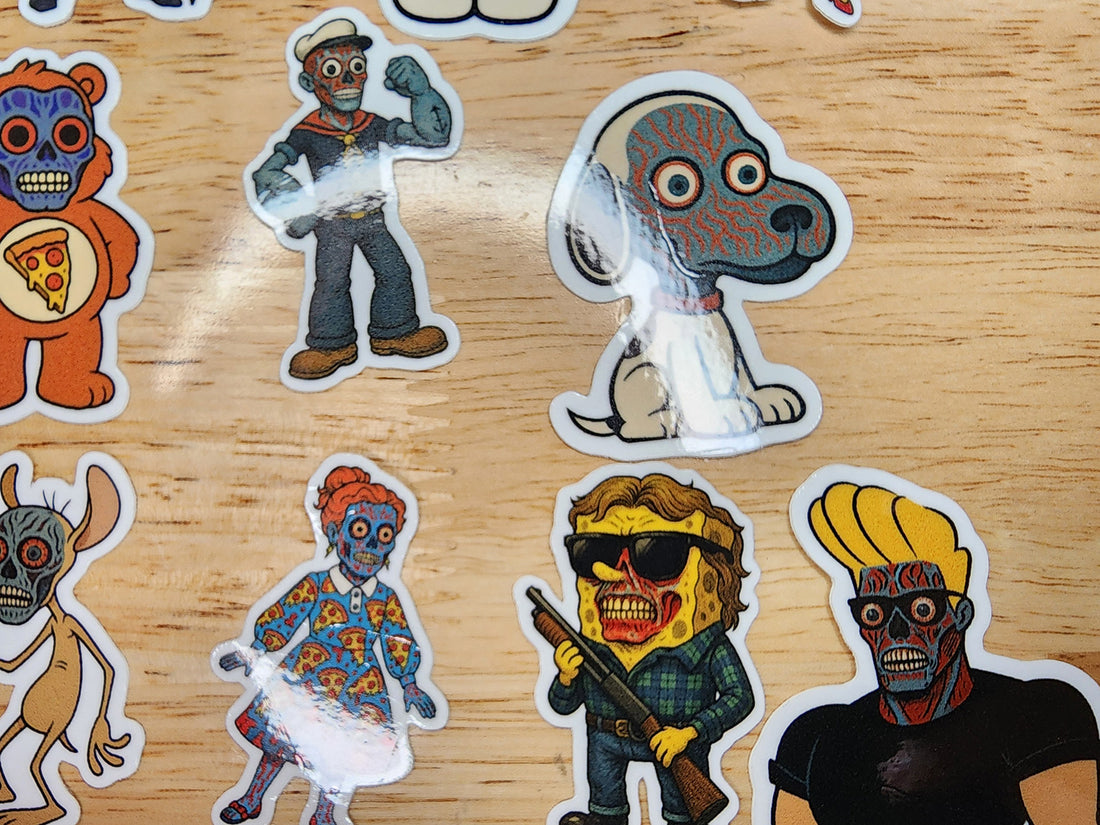 Cartoon Cabal They Live Sticker Pack (20 Stickers)