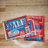 US of ALF "Super Stickers" (1 sealed pack) - Paranoid American