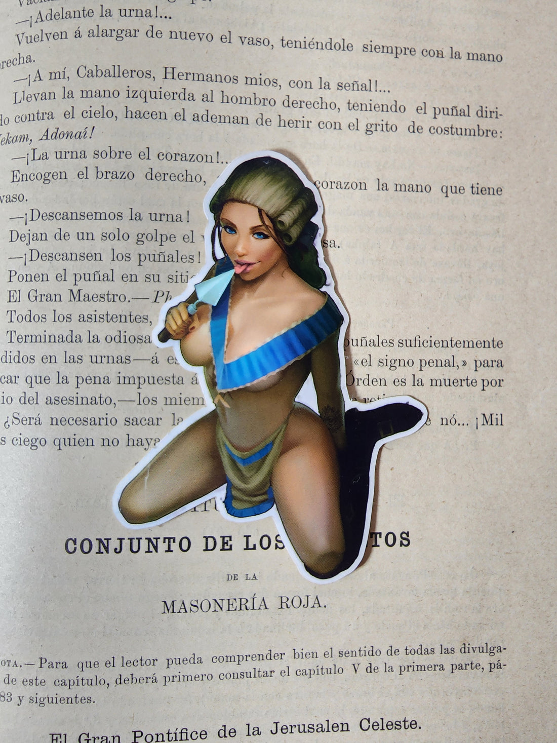 Worshipful Master Pinup Sticker