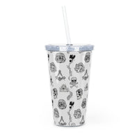 Paranoid American Tumbler with Straw