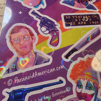 Serial Killer "90s style" Holographic Sticker Sheet