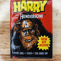Harry and the Hendersons Trading Cards (1 sealed pack)