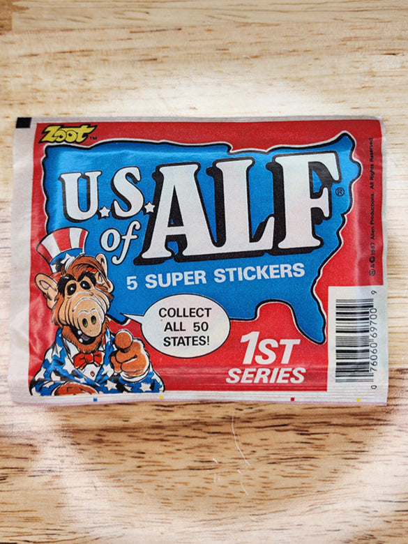 US of ALF "Super Stickers" (1 sealed pack)
