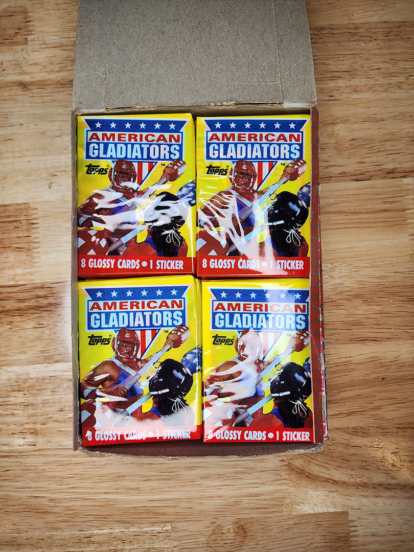 American Gladiators trading cards (1 sealed pack)