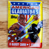 American Gladiators trading cards (1 sealed pack)