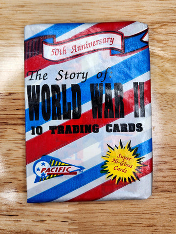World War II Trading Cards (1 sealed pack)