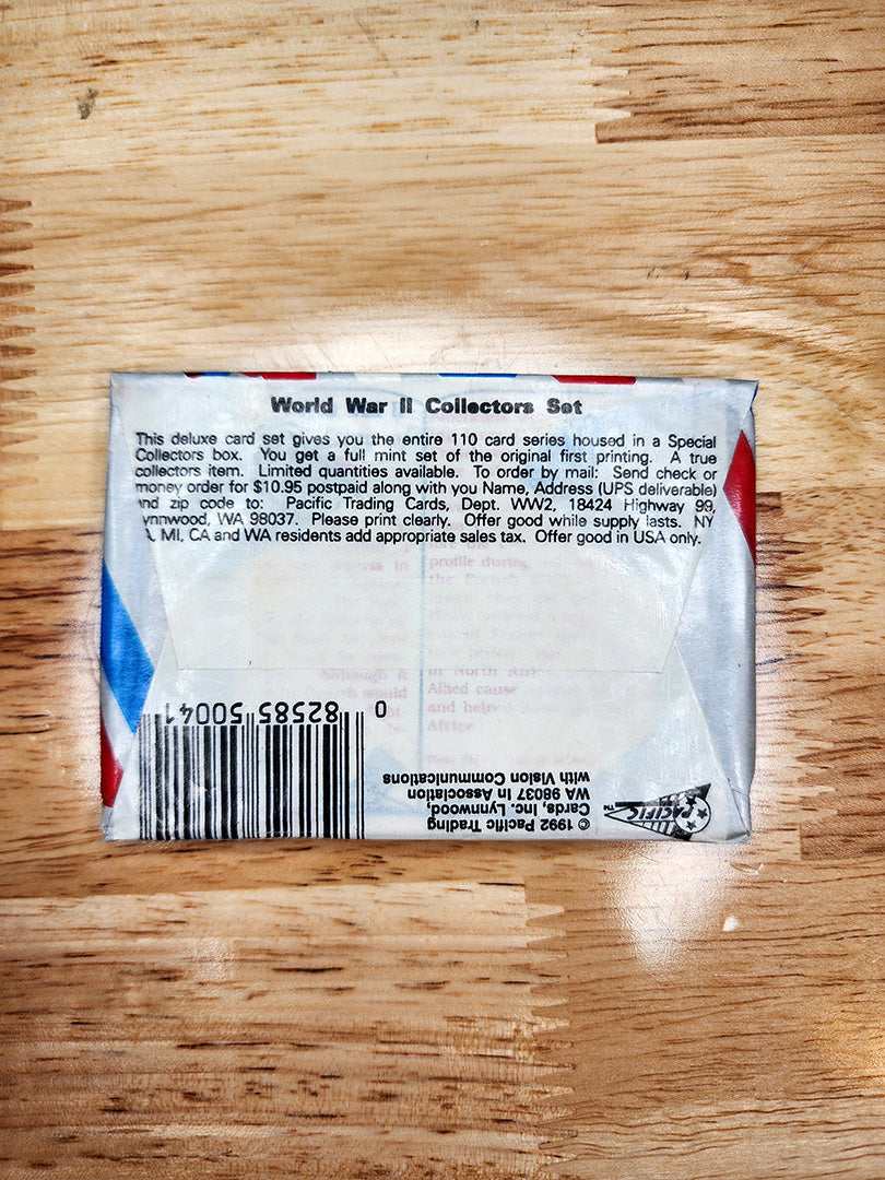 World War II Trading Cards (1 sealed pack)