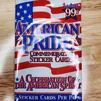 American Pride Sticker Cards Pack (1 sealed pack)