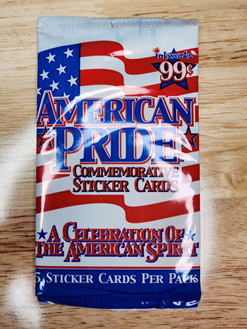 American Pride Sticker Cards Pack (1 sealed pack)