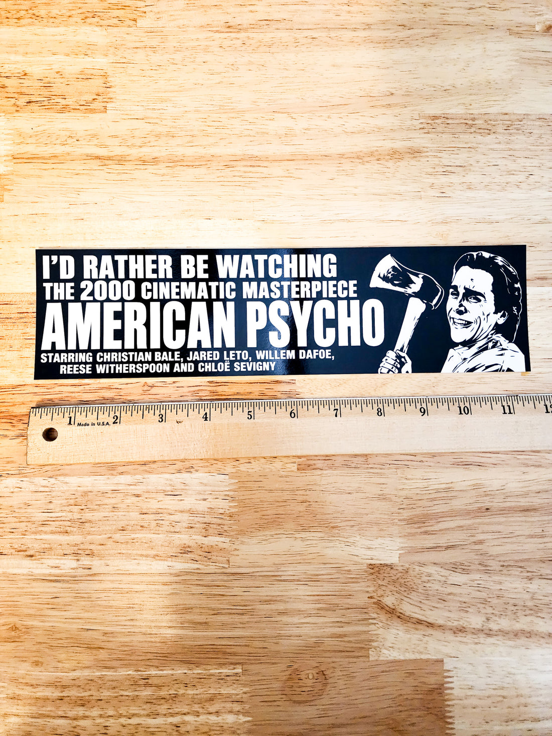 American Psycho Bumper Sticker