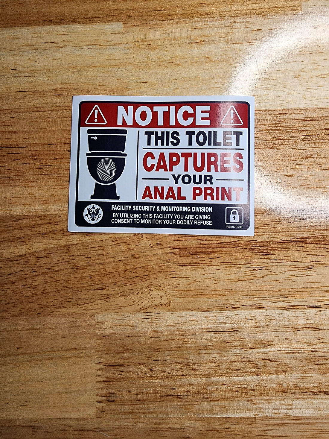 Paranoid Potty Prank Sticker Pack (5 stickers)