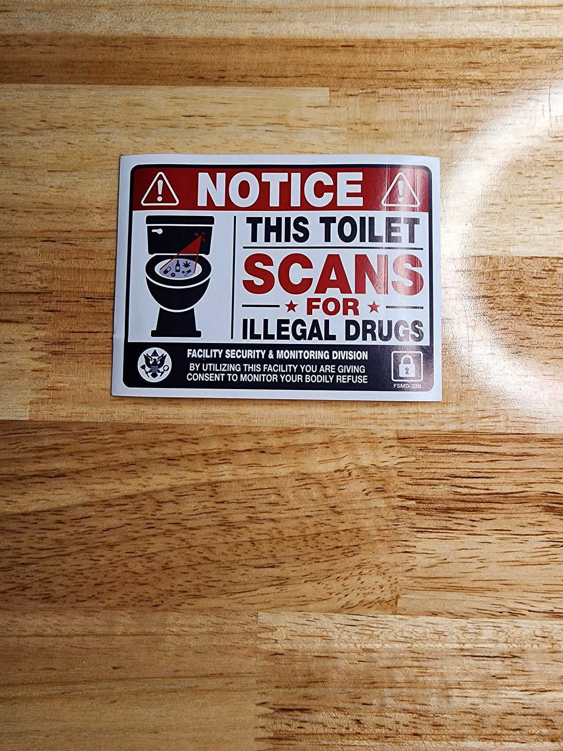Paranoid Potty Prank Sticker Pack (5 stickers)