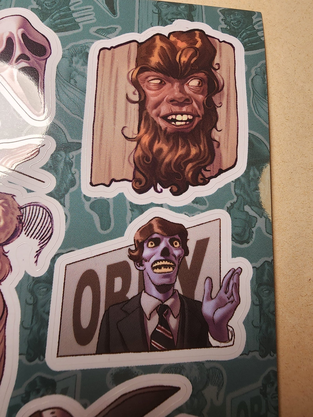 Conspiracy Occult Sticker Sheet Conspiracy Cinema Bigfoot Full Metal Jacket Jason Freddy Shining Obey