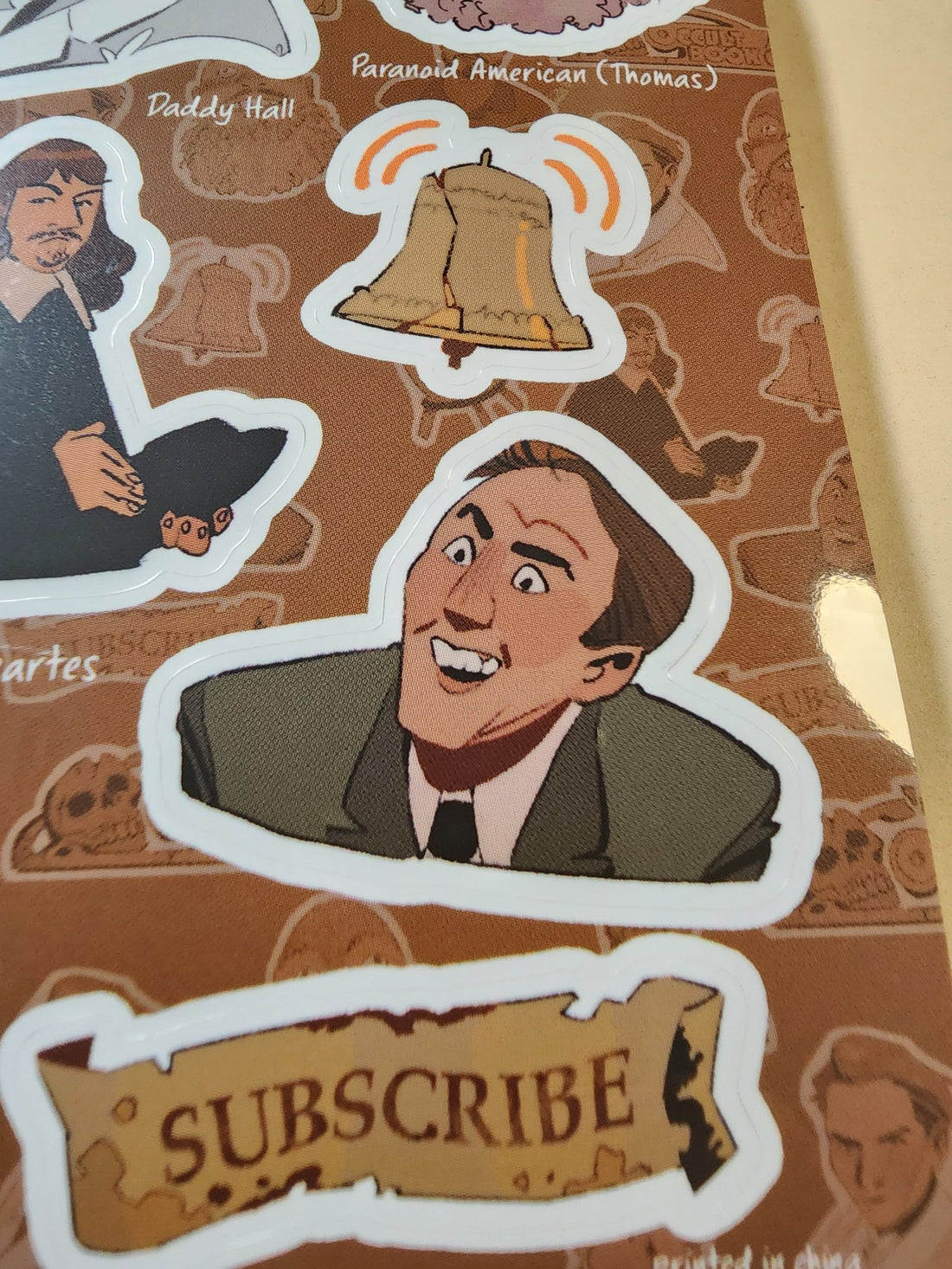 Conspiracy Occult Sticker Sheet Occult Book Club Aleister Crowley Nicholas Cage