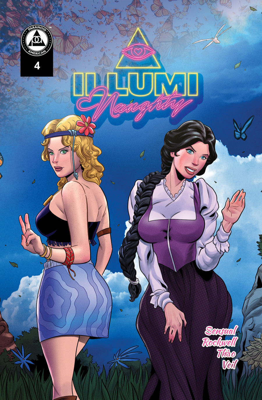 Illumi-Naughty Adult Occult Conspiracy Comic Issue 4 MK-ULTRA Hippy Assassins