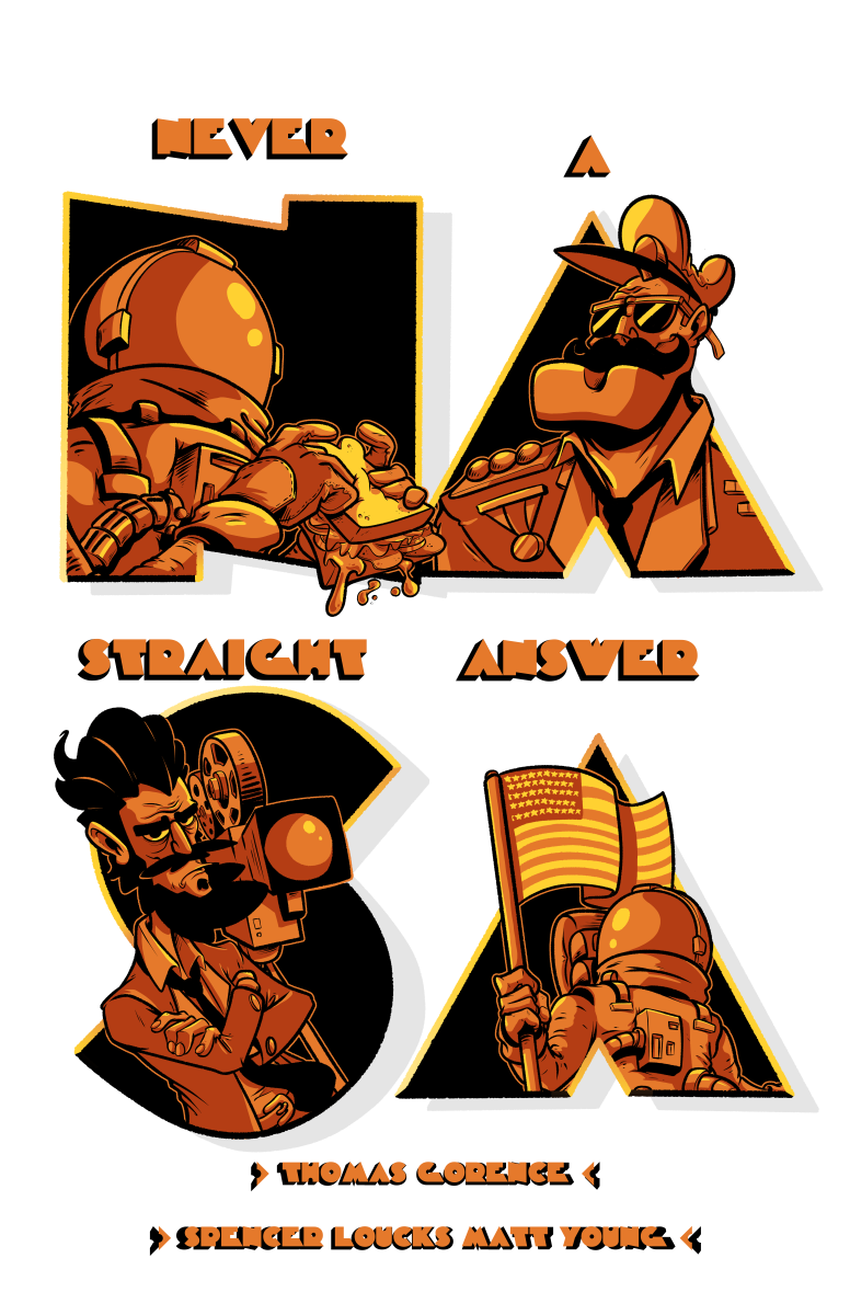 NASA Comic - Never A Straight Answer | Kubrick Room 237 Fake Moon Landing Hoax Conspiracy Comic