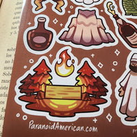 Bohemian Grove Sticker Sheet (by Mokopuni) - Paranoid American
