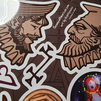 Enochian (John Dee and Edward Kelley) Sticker Sheet - Paranoid American