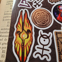 Enochian (John Dee and Edward Kelley) Sticker Sheet - Paranoid American