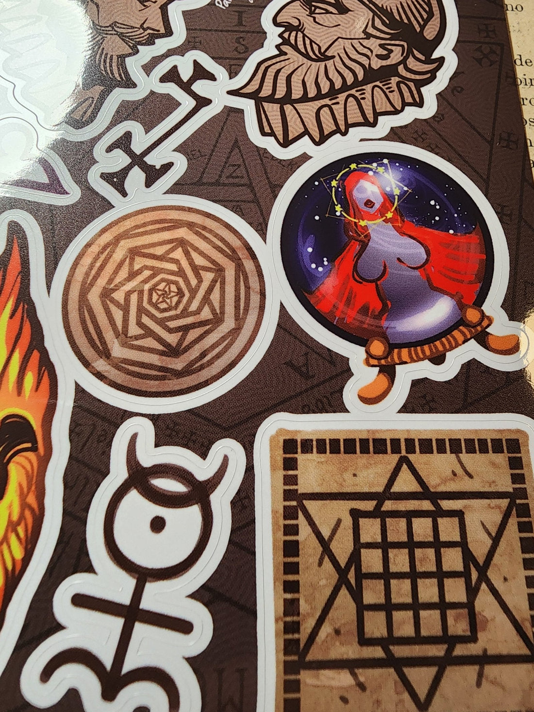 Enochian (John Dee and Edward Kelley) Sticker Sheet - Paranoid American