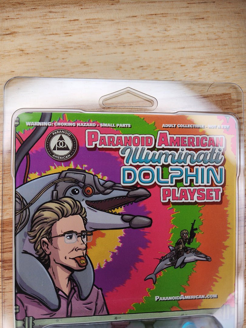 Illuminati Dolphin Playset - MK - ULTRA Limited Edition Custom Toy - Paranoid American