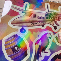 Jonestown People's Temple Holographic Sticker Sheet - Paranoid American