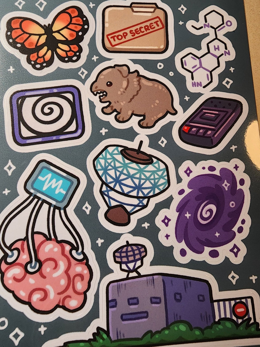 Montauk Mind Control Sticker Sheet (by Mokopuni) - Paranoid American