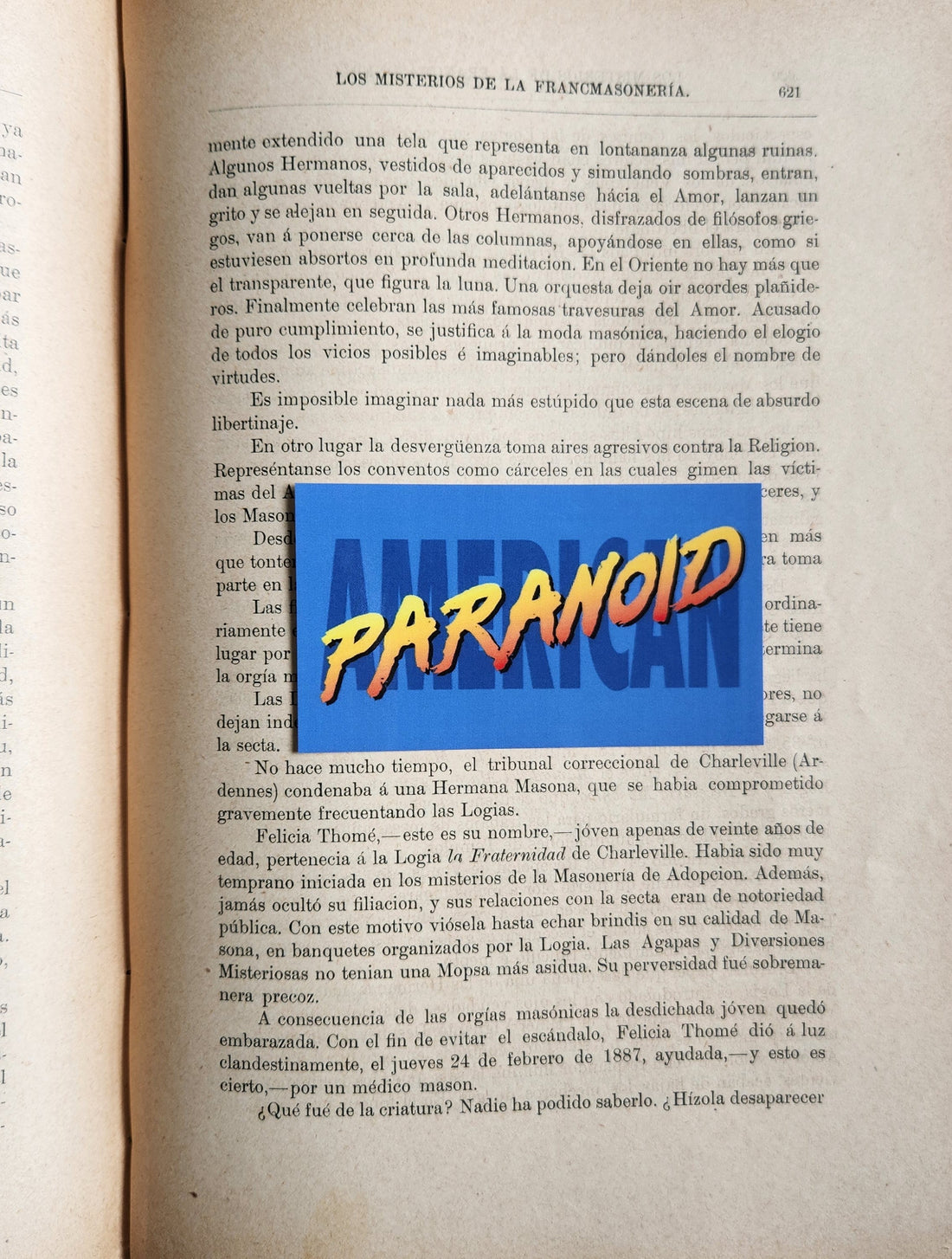 Paranoid American Cray - Watch - 3" Sticker - Paranoid American