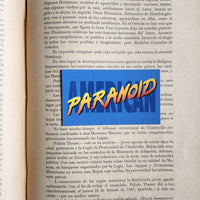 Paranoid American Cray - Watch - 3" Sticker - Paranoid American