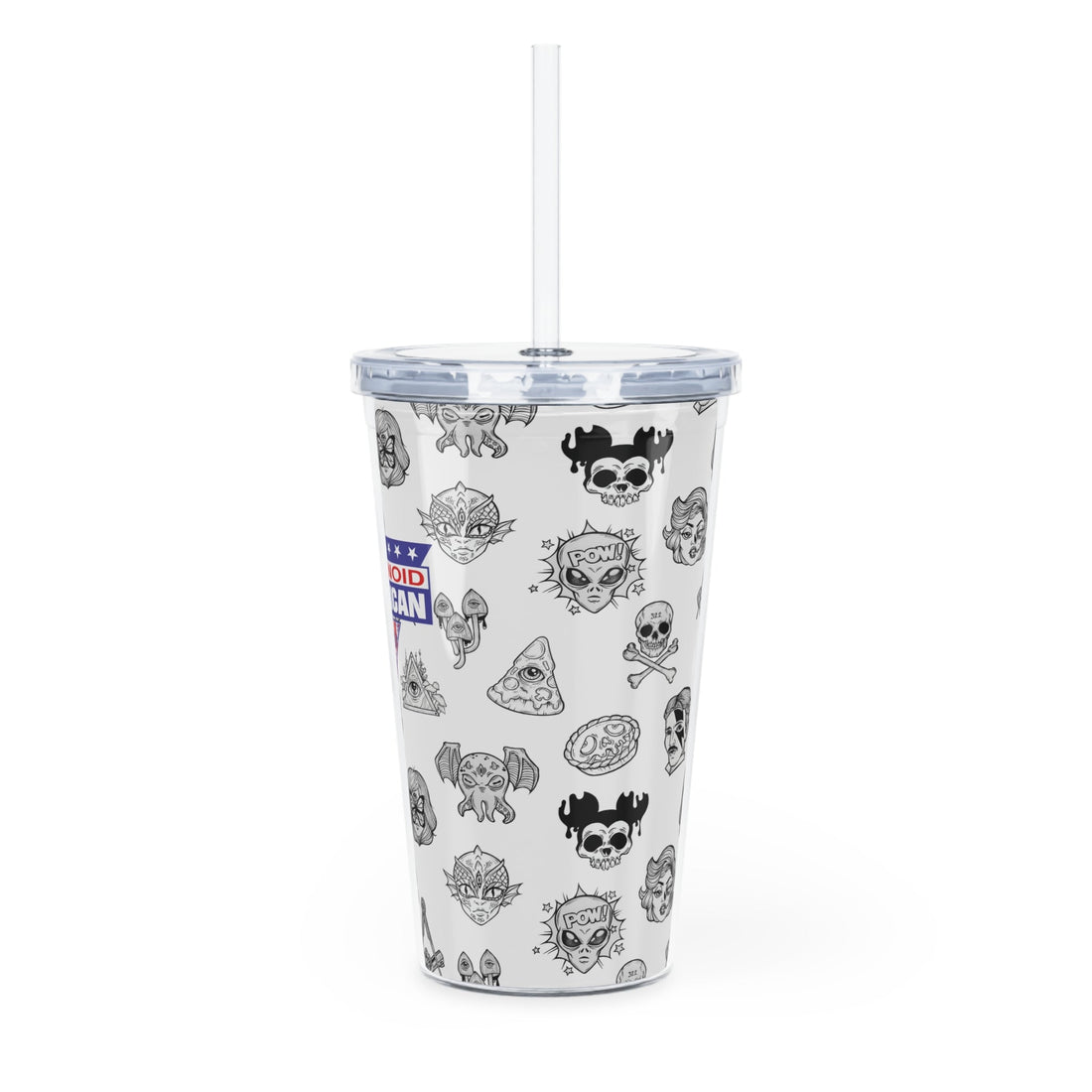 Paranoid American Tumbler with Straw - Paranoid American