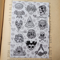 Pop Culture Paranoia Sticker Sheet - Paranoid American