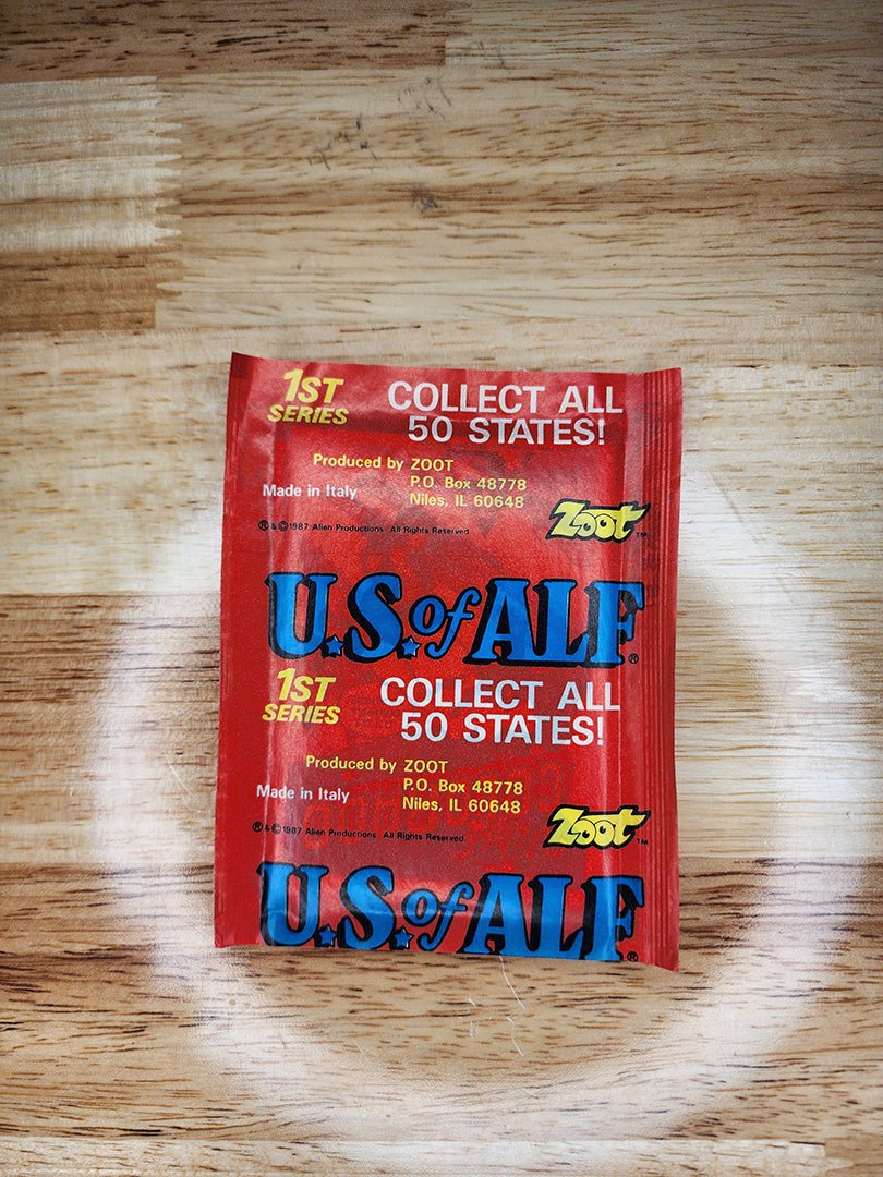 US of ALF "Super Stickers" (1 sealed pack) - Paranoid American